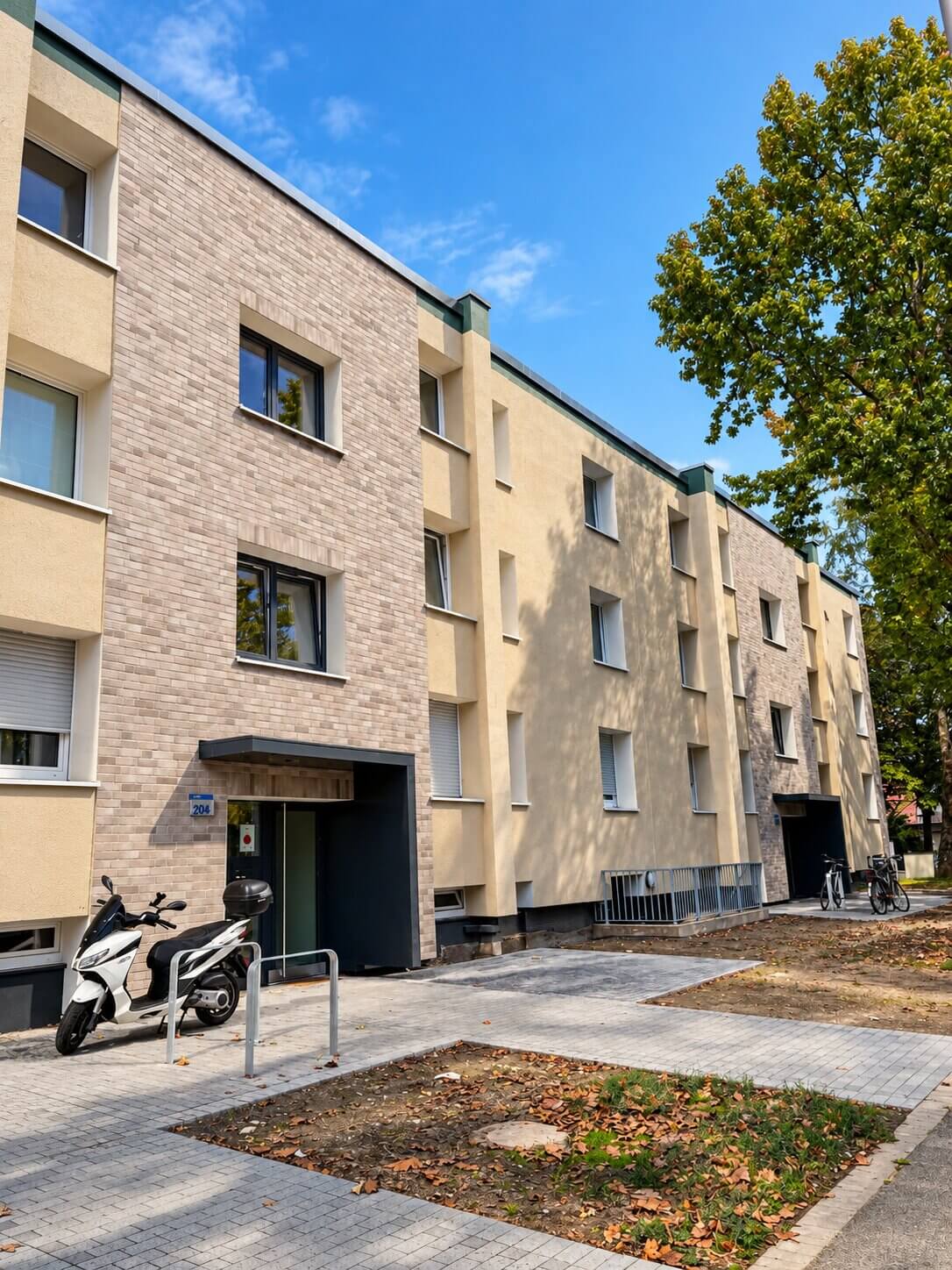 WDVS mit Riemchen – Energetische Sanierung Wohngebäude, Krefeld